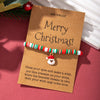 Wholesale Christmas Thread Rope Hand Knitted Unisex Couple Bracelet