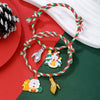 Wholesale Christmas Thread Rope Hand Knitted Unisex Couple Bracelet
