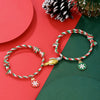 Wholesale Christmas Thread Rope Hand Knitted Unisex Couple Bracelet