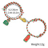 Wholesale Christmas Thread Rope Hand Knitted Unisex Couple Bracelet