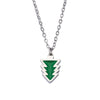 Wholesale Christmas Tree Geometric Dripping Oil Pearl Strand Necklace Unisex Casual Jewelry
