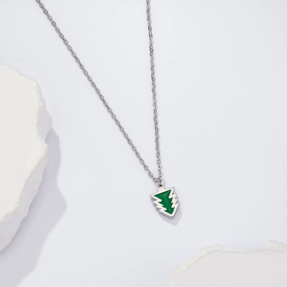 Wholesale Christmas Tree Geometric Dripping Oil Pearl Strand Necklace Unisex Casual Jewelry