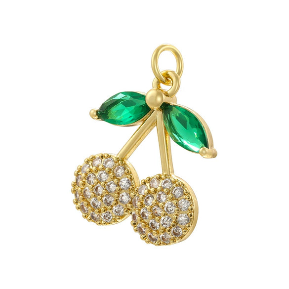 Wholesale Christmas Tree Pendant And Stockings Jewelry Copper With Fruit And Bow Tie Pattern And Zirconia Design