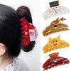 Wholesale Christmas Women's Pvc Handmade Hair Accessories Shark Clip With Snowman Elk Shape