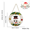 Wholesale Christmas Wooden Sign Cartoon Hollow Snowman Decoration