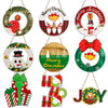 Wholesale Christmas Wooden Sign Cartoon Hollow Snowman Decoration