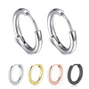 Wholesale Circle Stainless Steel Earrings With Geometric Pattern And Electroplating For Unisex