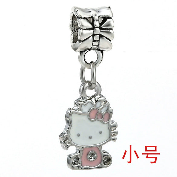 Wholesale Classic Cartoon Oil Dripping Luxury Beaded Pendant Necklace And Bracelet Jewelry Made Of Metal With Totem Pattern And Electroplating Design