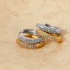Wholesale Classic Retro Geometric Micro Diamond Stainless Steel Electroplated Earrings For Women
