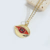 Wholesale Clavicle Chain Copper Mixed Gemstone Setting Electroplating Geometric Style Oval Design