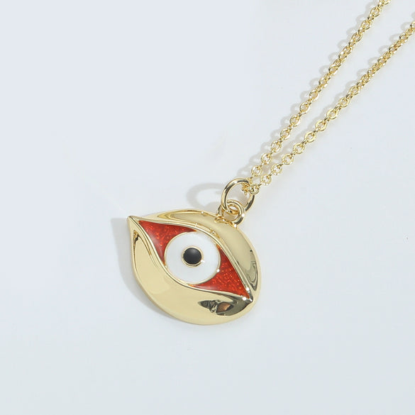 Wholesale Clavicle Chain Copper Mixed Gemstone Setting Electroplating Geometric Style Oval Design