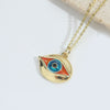 Wholesale Clavicle Chain Copper Mixed Gemstone Setting Electroplating Geometric Style Oval Design
