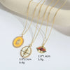 Wholesale Clavicle Chain Copper Mixed Gemstone Setting Electroplating Geometric Style Oval Design