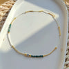 Wholesale Clavicle Chain Glass Glaze Organic Glass Geometric Handwoven Style For Women