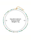 Wholesale Clavicle Chain Handmade Crystal And Natural Stone Geometric Style Necklace For Women