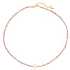 Wholesale Clavicle Chain Handmade Crystal And Natural Stone Geometric Style Necklace For Women