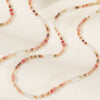 Wholesale Clavicle Chain Handmade Crystal And Natural Stone Geometric Style Necklace For Women