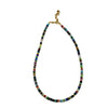 Wholesale Clavicle Chain Handmade With Semiprecious Natural Colored Stones Geometric Style Titanium Steel Pendant Electroplated