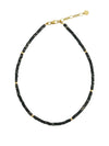 Wholesale Clavicle Chain Handmade With Semiprecious Natural Colored Stones Geometric Style Titanium Steel Pendant Electroplated