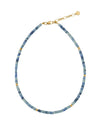 Wholesale Clavicle Chain Handmade With Semiprecious Natural Colored Stones Geometric Style Titanium Steel Pendant Electroplated