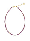 Wholesale Clavicle Chain Handmade With Semiprecious Natural Colored Stones Geometric Style Titanium Steel Pendant Electroplated