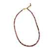 Wholesale Clavicle Chain Handmade With Semiprecious Natural Colored Stones Geometric Style Titanium Steel Pendant Electroplated
