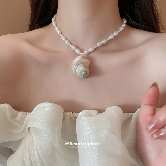 Wholesale Clavicle Chain Imitation Pearl Geometric Handmade Necklace For Women
