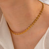 Wholesale Clavicle Chain Jewelry Geometric Style Titanium Steel And Stainless Steel Electroplated For Women