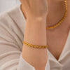 Wholesale Clavicle Chain Jewelry Geometric Style Titanium Steel And Stainless Steel Electroplated For Women