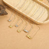 Wholesale Clavicle Chain Necklace Copper Plated 14K Gold Geometric Shape For Women Simple Glossy Polished