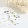 Wholesale Clavicle Chain Necklace Copper Plated 14K Gold Geometric Shape For Women Simple Glossy Polished