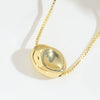 Wholesale Clavicle Chain Necklace Copper Plated 14K Gold Geometric Shape For Women Simple Glossy Polished