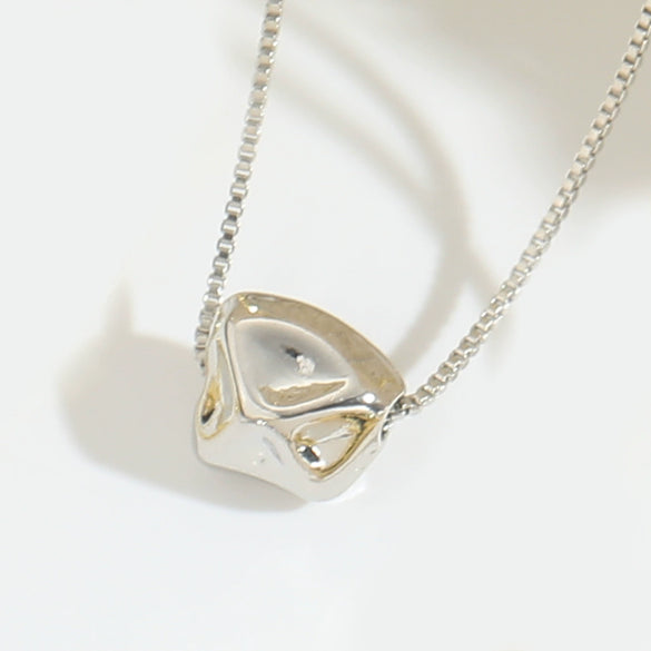 Wholesale Clavicle Chain Necklace Copper Plated 14K Gold Geometric Shape For Women Simple Glossy Polished