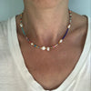 Wholesale Clavicle Chain Organic Glass Geometric Beaded Hand Knitted For Women