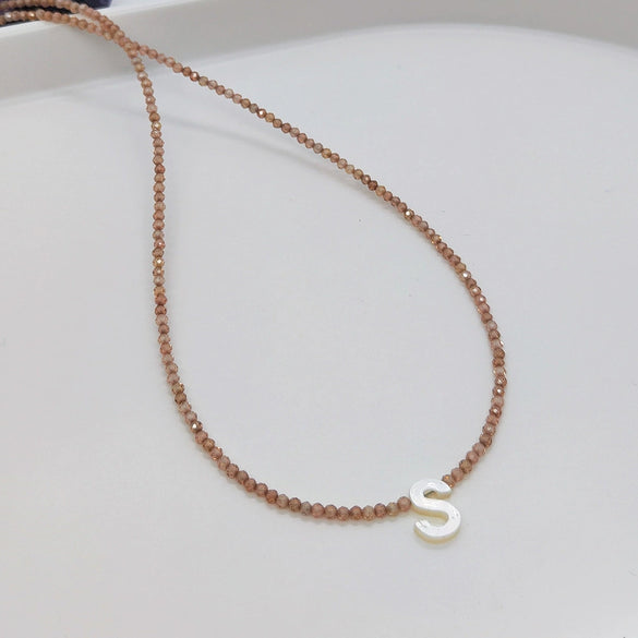 Wholesale Clavicle Chain Organic Glass Pendant Rhinestone Geometric Handwoven For Women