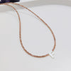 Wholesale Clavicle Chain Organic Glass Pendant Rhinestone Geometric Handwoven For Women