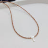 Wholesale Clavicle Chain Organic Glass Pendant Rhinestone Geometric Handwoven For Women