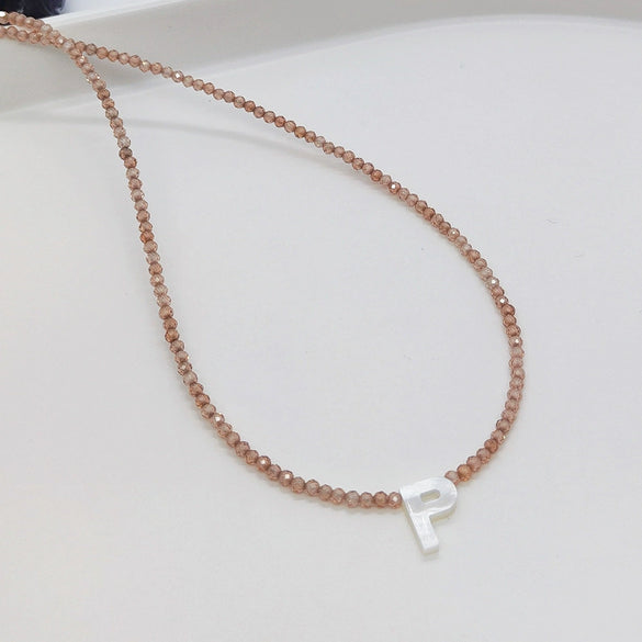 Wholesale Clavicle Chain Organic Glass Pendant Rhinestone Geometric Handwoven For Women