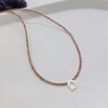 Wholesale Clavicle Chain Organic Glass Pendant Rhinestone Geometric Handwoven For Women