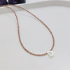 Wholesale Clavicle Chain Organic Glass Pendant Rhinestone Geometric Handwoven For Women