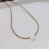 Wholesale Clavicle Chain Organic Glass Pendant Rhinestone Geometric Handwoven For Women