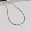 Wholesale Clavicle Chain Organic Glass Pendant Rhinestone Geometric Handwoven For Women