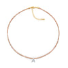 Wholesale Clavicle Chain Organic Glass Pendant Rhinestone Geometric Handwoven For Women