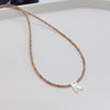 Wholesale Clavicle Chain Organic Glass Pendant Rhinestone Geometric Handwoven For Women
