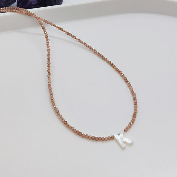 Wholesale Clavicle Chain Organic Glass Pendant Rhinestone Geometric Handwoven For Women