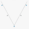 Wholesale Clavicle Chain S925 Sterling Silver Inlaid Turquoise Geometric Style