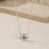 Wholesale Clavicle Chain Silver 925 Sterling Geometric Eye Design Electroplated For Women