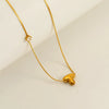 Wholesale Clavicle Chain 316L Stainless Steel And 316L Stainless Steel With English Letter Pendant Electroplating Style For Women