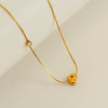 Wholesale Clavicle Chain 316L Stainless Steel And 316L Stainless Steel With English Letter Pendant Electroplating Style For Women