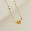 Wholesale Clavicle Chain 316L Stainless Steel And 316L Stainless Steel With English Letter Pendant Electroplating Style For Women